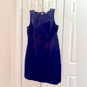 Sleeveless Boden Dress in Navy Blue Twill